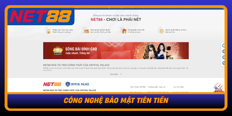 Khám Phá Nhà Cái Uy Tín Online Net88 - Nơi Đam Mê Được Thỏa Sức 12 Cong Nghe Bao Mat Tien Tien1